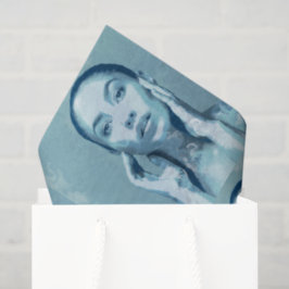 "Woman in Blue" 薄葉紙