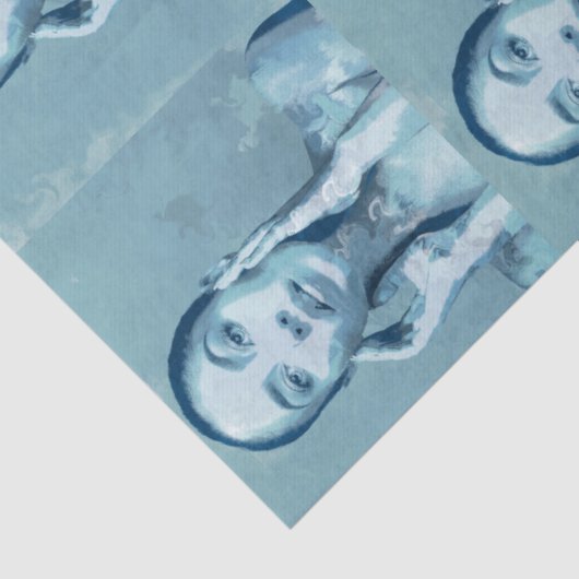 "Woman in Blue" 薄葉紙 (詳細)