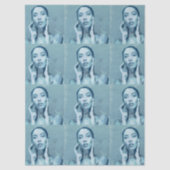 "Woman in Blue" 薄葉紙 (正面)