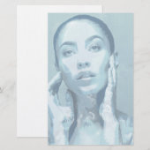 "Woman in Blue"  Briefpapier 便箋 (正面/裏面)