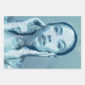 "Woman in Blue" Cadeaupapier Vellen Set ラッピングペーパーシート (正面)