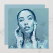 "Woman in Blue" Enkele kaart (正面/裏面)