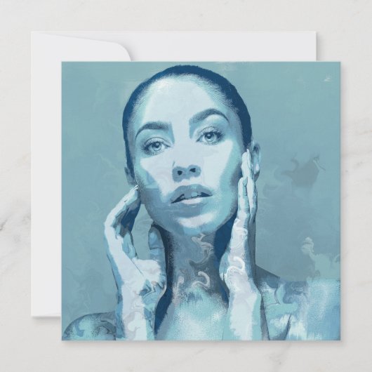 "Woman in Blue" Enkele kaart (正面)