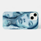 "Woman in Blue" iPhoneケース (裏面横)
