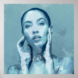 "Woman in Blue" Poster mat ポスター