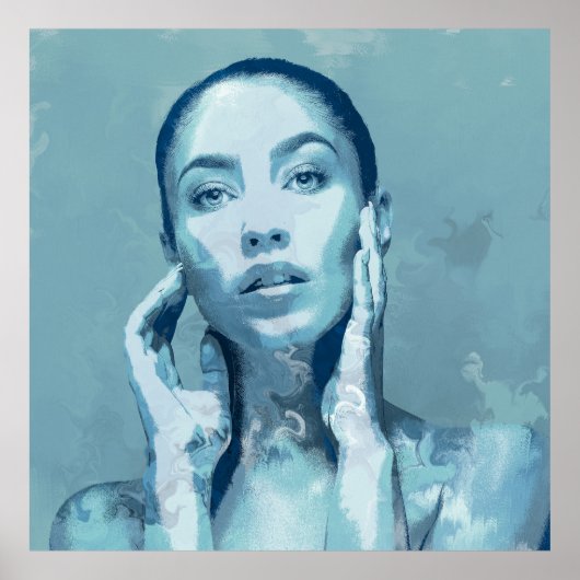 "Woman in Blue" Poster mat ポスター (正面)