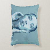 "Woman in Blue" Premium Canvas  アクセントクッション (正面(垂直))