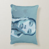 "Woman in Blue" Premium Canvas  アクセントクッション (裏面(縦))