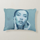 "Woman in Blue" Premium Canvas  アクセントクッション (裏面)