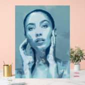 "Woman in Blue" Premium Canvas  アクリルサイン (ウェディング)