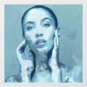 "Woman in Blue" Premium Canvas  ウィンドウサイン (シート)