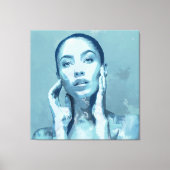 "Woman in Blue" Premium Canvas  キャンバスプリント (正面)