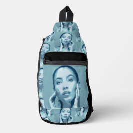 "Woman in Blue" Premium Canvas  スリングバッグ