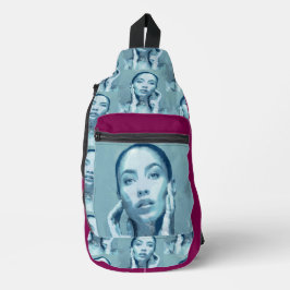 "Woman in Blue" Premium Canvas  スリングバッグ