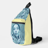 "Woman in Blue" Premium Canvas  スリングバッグ (右コーナー)