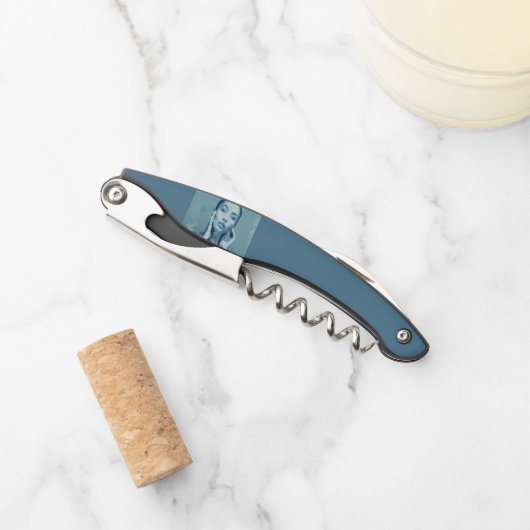 "Woman in Blue" Premium Canvas  ソムリエナイフ (正面)