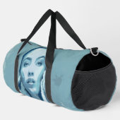 "Woman in Blue" Premium Canvas ダッフルバッグ (右コーナー)
