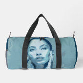 "Woman in Blue" Premium Canvas  ダッフルバッグ (裏面)