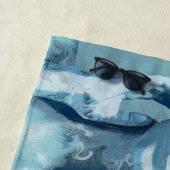 "Woman in Blue" Premium Canvas  ビーチタオル (インサイチュ)