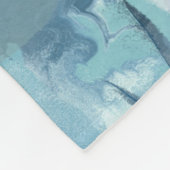 "Woman in Blue" Premium Canvas  フリースブランケット (角)