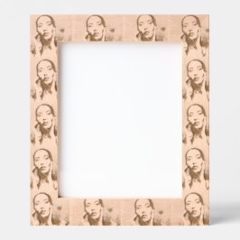 "Woman in Blue" Premium Canvas  レーザー彫刻フレーム