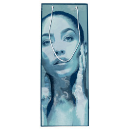 "Woman in Blue" Premium Canvas  ワインギフトバッグ