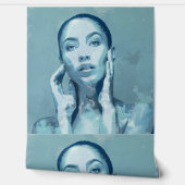 "Woman in Blue" Premium Canvas  壁紙 (ほどく)