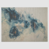 Woman in Blue Smoke Decoupage 薄葉紙 (正面)