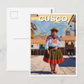Woman in Cusco Peru Travel ポストカード (正面/裏面)