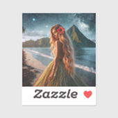 Woman in Grass Skirt シール (シート)