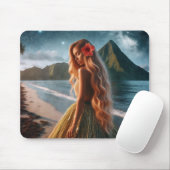 Woman in Grass Skirt マウスパッド (マウス)