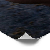 Woman In Green Swimsuit By The Ocean ポスター (角)