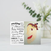 Woman in Magazineはがき ポストカード (スタンド正面)