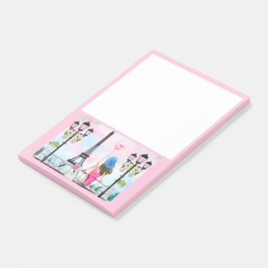 Woman In Paris Post Itノートエッフェルタワー ポストイット (アングル)