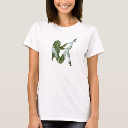 Woman In Snake Skin Silhouette Tシャツ (正面)