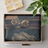 Woman in Stone with Books 4 Decopage紙 薄葉紙 (ギフト)