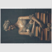 Woman in Stone with Books 4 Decopage紙 薄葉紙 (正面)