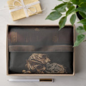 Woman in Stone with Books 5 Decopage紙 薄葉紙 (ギフト)