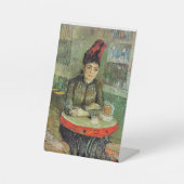 Woman in the Cafe Tambourin, 台座サイン (正面)