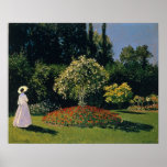 Woman in the Garden by Claude Monet ポスター<br><div class="desc">モネ – マスターズ・オブ・アートシリーズ</div>