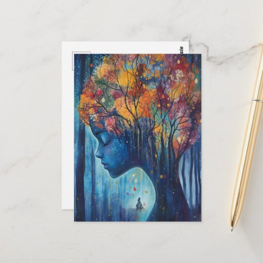 Woman in the Trees ポストカード (正面/裏面インサイチュ)