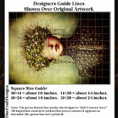 Woman, Lace Blindfold Floral Crown EM8F Decoupage 薄葉紙