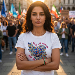 Woman Life Freedom | ペルシャ芸術 赤いイランのギフト Tシャツ