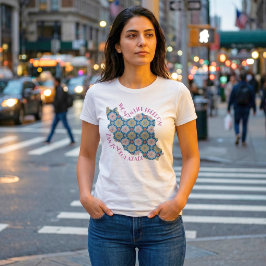 Woman Life Freedom 抗議 | ピンクの花 Tシャツ