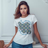 Woman Life Freedom 抗議 | 花とブルー Tシャツ