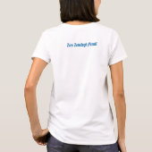 Woman Life Freedom 抗議 | 花とブルー Tシャツ (裏面)