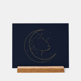 Woman Line Art Personalized Poster アクリルサイン