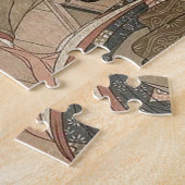 Woman Maiko日本のなヴィンテージの美しいの芸者の女性 ジグソーパズル (側面)