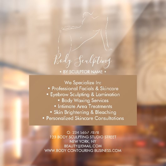 Woman Man Sculpting Massage Body Contouring ウィンドウサイン (シート2)