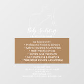 Woman Man Sculpting Massage Body Contouring ウィンドウサイン (シート)